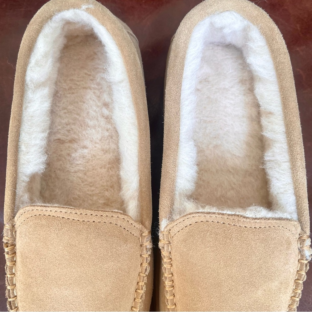 Bearpaw Angel Genuine Suede Wool Blend Lined Moccasin Slipper Shoes - Picture 7 of 12